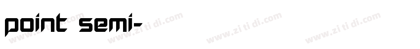 Point Semi字体转换